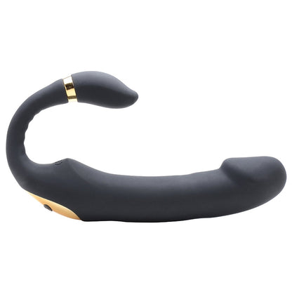 Inmi 10x Pleasure Pose Come Hither Silicone Vibrator With Poseable Clit Stim - SP BOUTIQUE