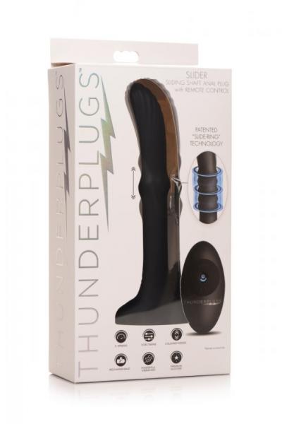 Thunder Plugs Sliding Shaft Anal Plug W/ Remote - SP BOUTIQUE