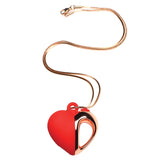 Collier Charmed en silicone avec coeur