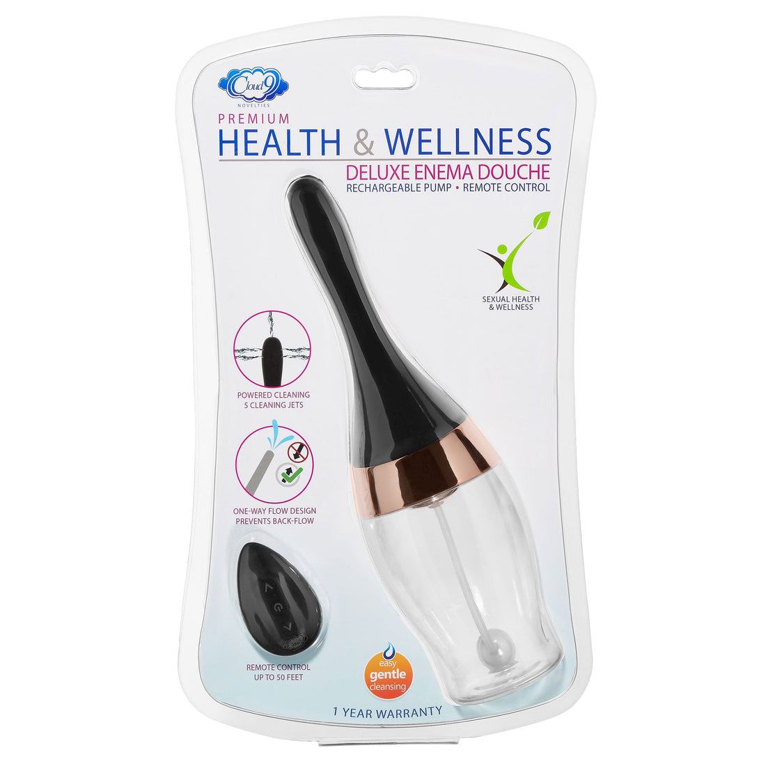Health and Wellness Rechargeable Enema / Douche With Built-in Cleansing Pump - SP BOUTIQUE