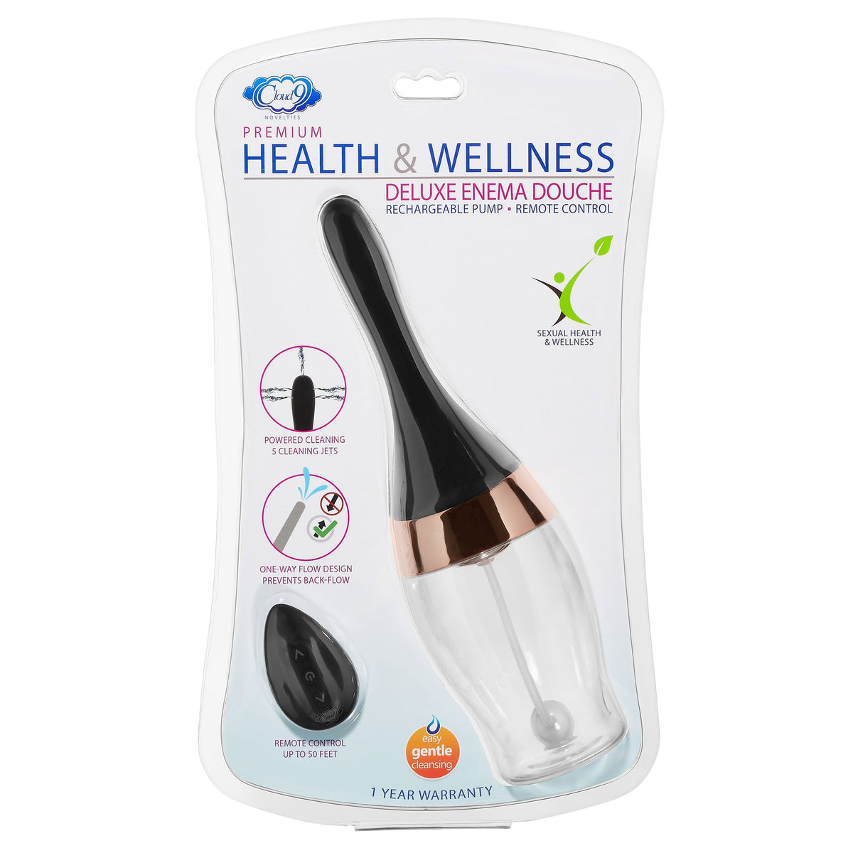 Health and Wellness Rechargeable Enema / Douche With Built-in Cleansing Pump - SP BOUTIQUE