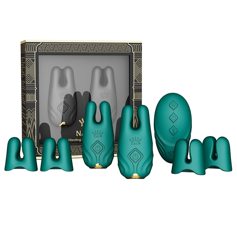 ZALO NAVE Dual Motor Nipple Clamps - App Controlled, 8 Vibration Modes, USB Rechargeable - SP BOUTIQUE
