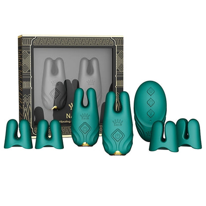 ZALO NAVE Dual Motor Nipple Clamps - App Controlled, 8 Vibration Modes, USB Rechargeable - SP BOUTIQUE