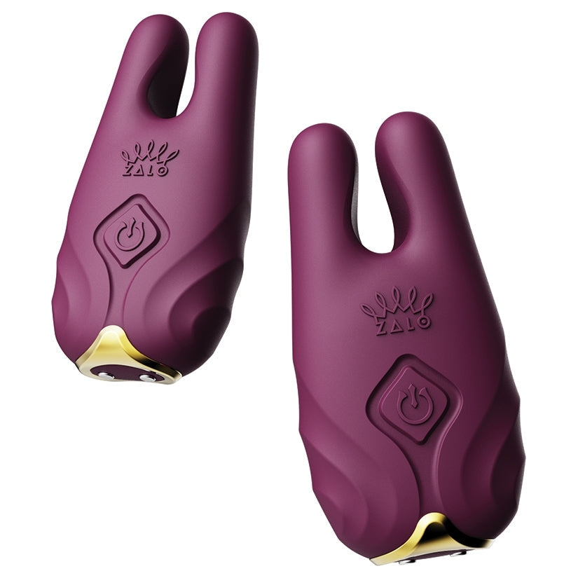 ZALO NAVE Dual Motor Nipple Clamps - App Controlled, 8 Vibration Modes, USB Rechargeable - SP BOUTIQUE
