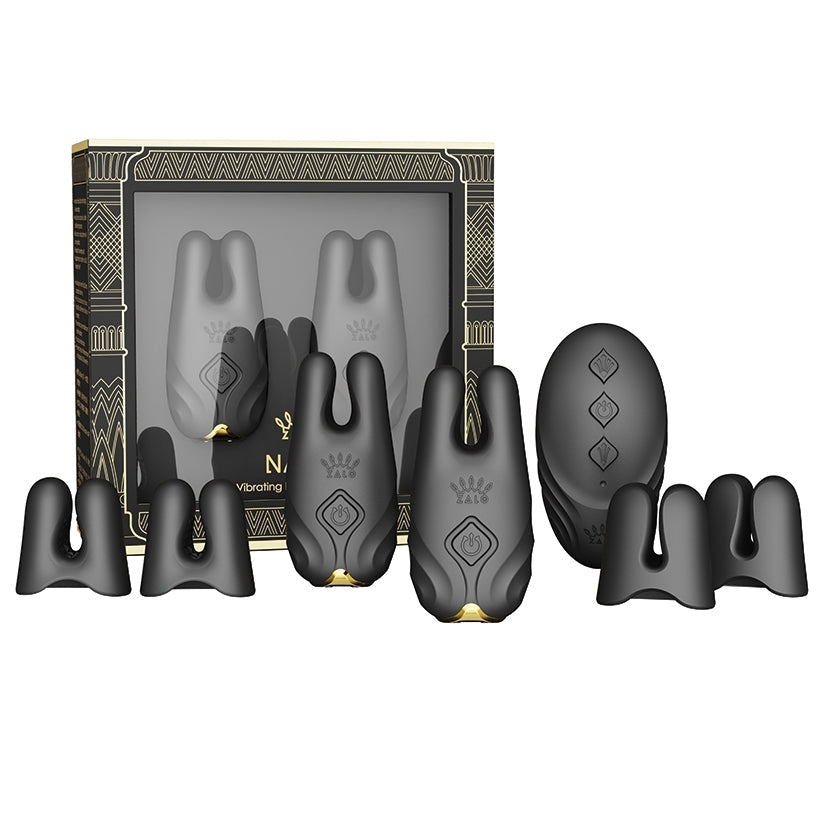 ZALO NAVE Dual Motor Nipple Clamps - App Controlled, 8 Vibration Modes, USB Rechargeable - SP BOUTIQUE