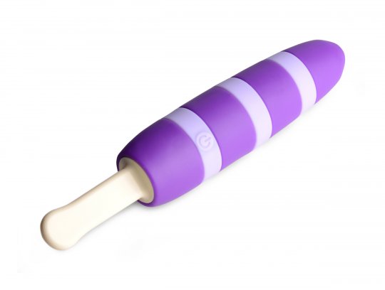 Vibromasseur rechargeable en silicone Fizzin 10X Popsicle