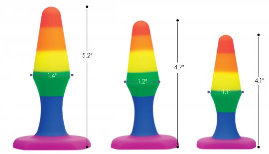 Ensemble anal en silicone Rainbow Ready