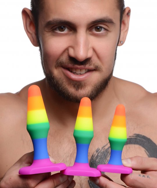 Ensemble anal en silicone Rainbow Ready