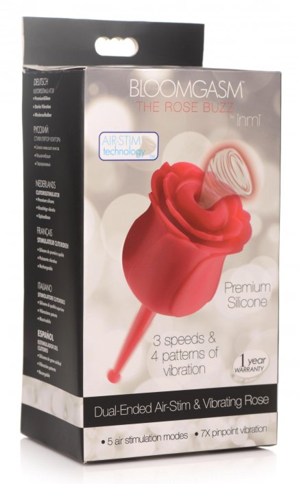 Stimulateur de clitoris et vibrateur en silicone Bloomgasm Rose Buzz 7X