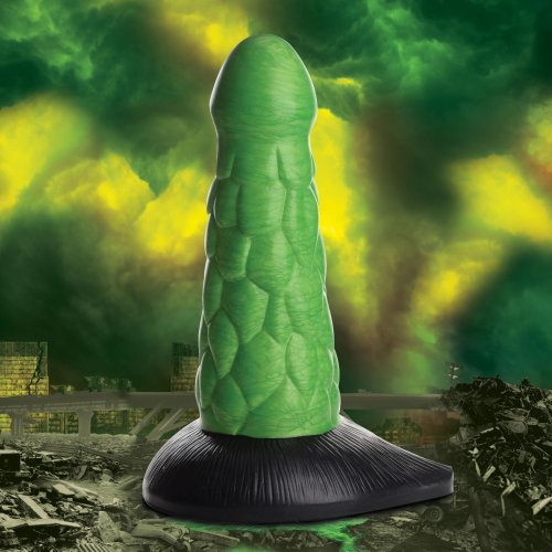 Gode ​​en silicone radioactif Creature Cocks 7,5 pouces - Vert