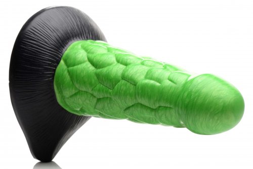 Gode ​​en silicone radioactif Creature Cocks 7,5 pouces - Vert