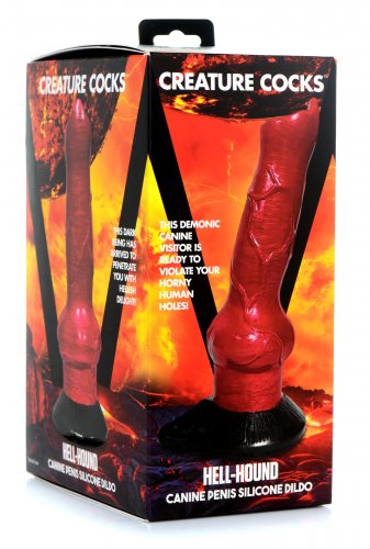 Gode ​​en silicone pour pénis canin Creature Cocks Hell-Hound 7,5 pouces