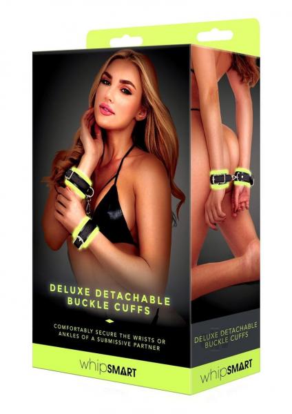 Whipsmart Gitd Deluxe Detach Buckle Cuff Set for Bondage Play - Padded, Adjustable, D-Ring Compatible - SP BOUTIQUE