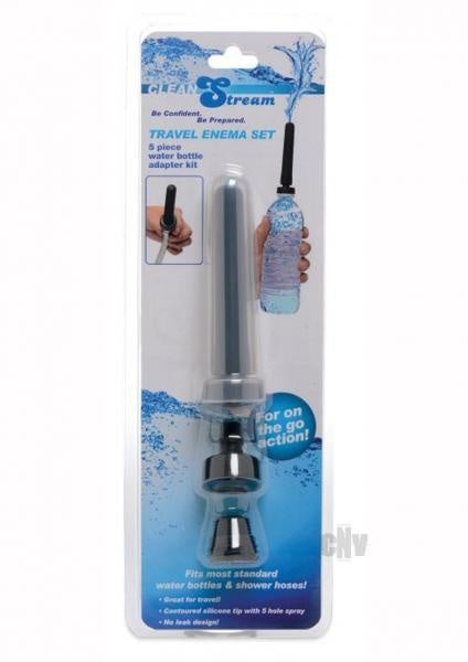 Adaptador de botella de agua de enema de viaje Juego de 5 piezas