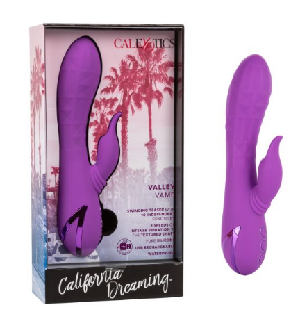 California Dreaming Valley Vamp Rabbit Vibrator - USB Rechargeable, Waterproof, 3 Speeds - SP BOUTIQUE