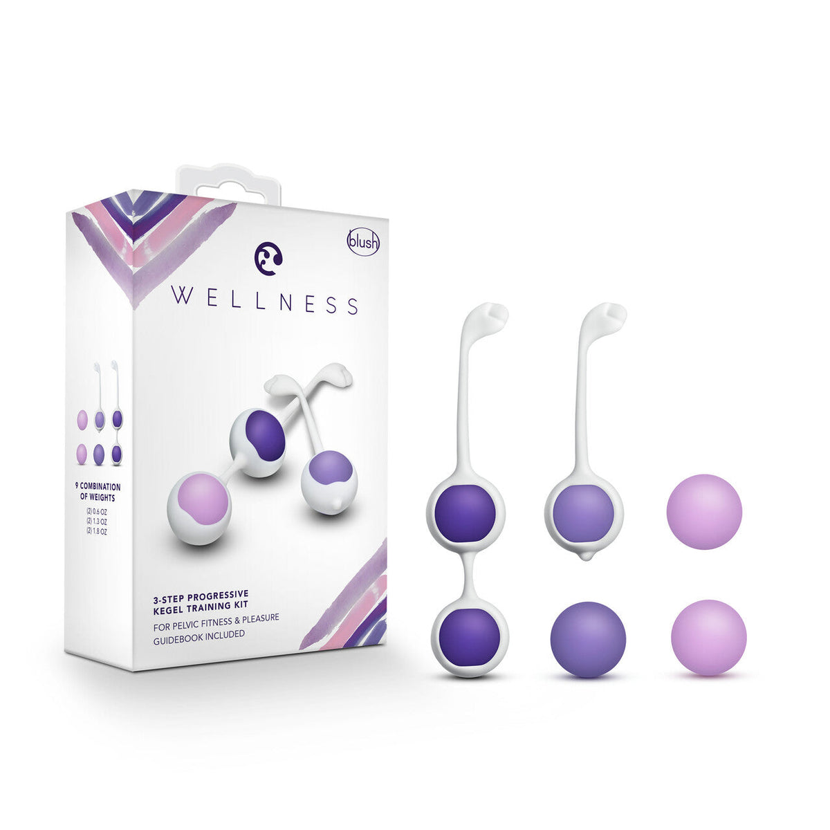 Wellness Kegel Training Kit - 6 Silicone Balls With 9 Weight Combinations for Pelvic Strengthening - SP BOUTIQUE