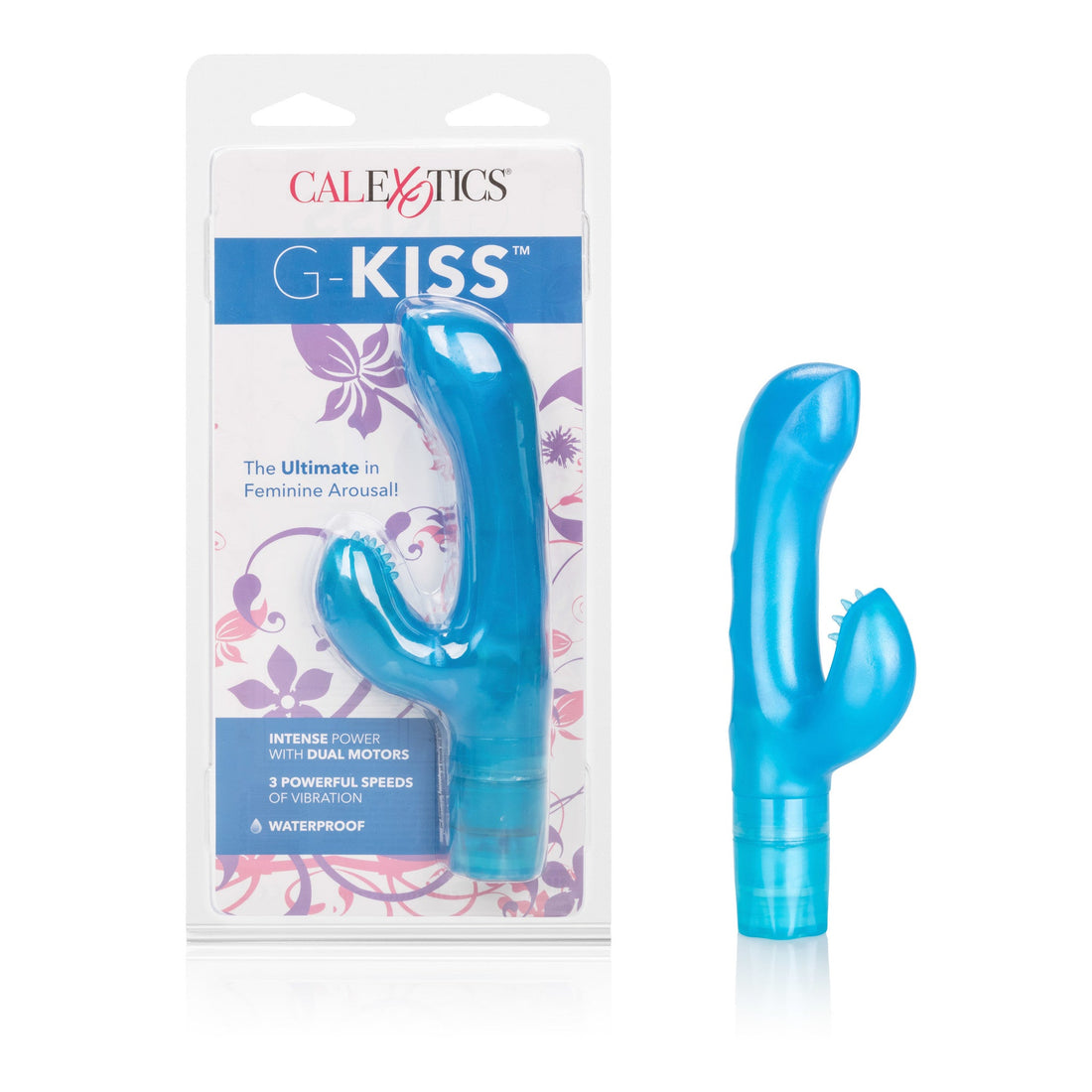 G-Kiss Platinum Edition Vibrator with Dual Motors - 3 Speeds, 4" Shaft &amp; Clitoral Stimulator - SP BOUTIQUE