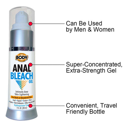 Anal Bleach Skin Lightening Gel - Hydroquinone-Free Formula for Intimate Areas - SP BOUTIQUE
