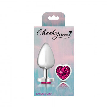 Cheeky Charms-Silver Metal Butt Plug