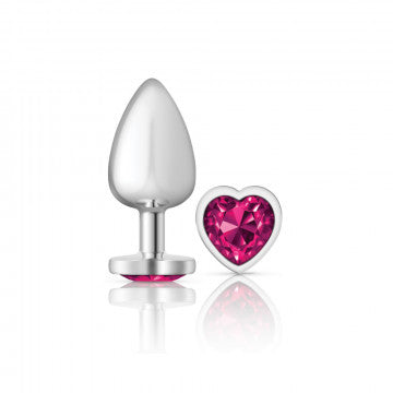 Cheeky Charms-Silver Metal Butt Plug