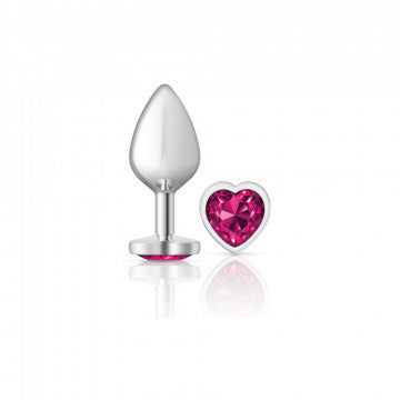 Cheeky Charms-Silver Metal Butt Plug