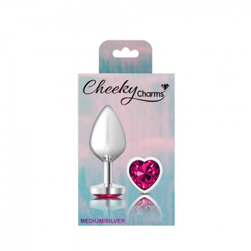 Cheeky Charms-Silver Metal Butt Plug