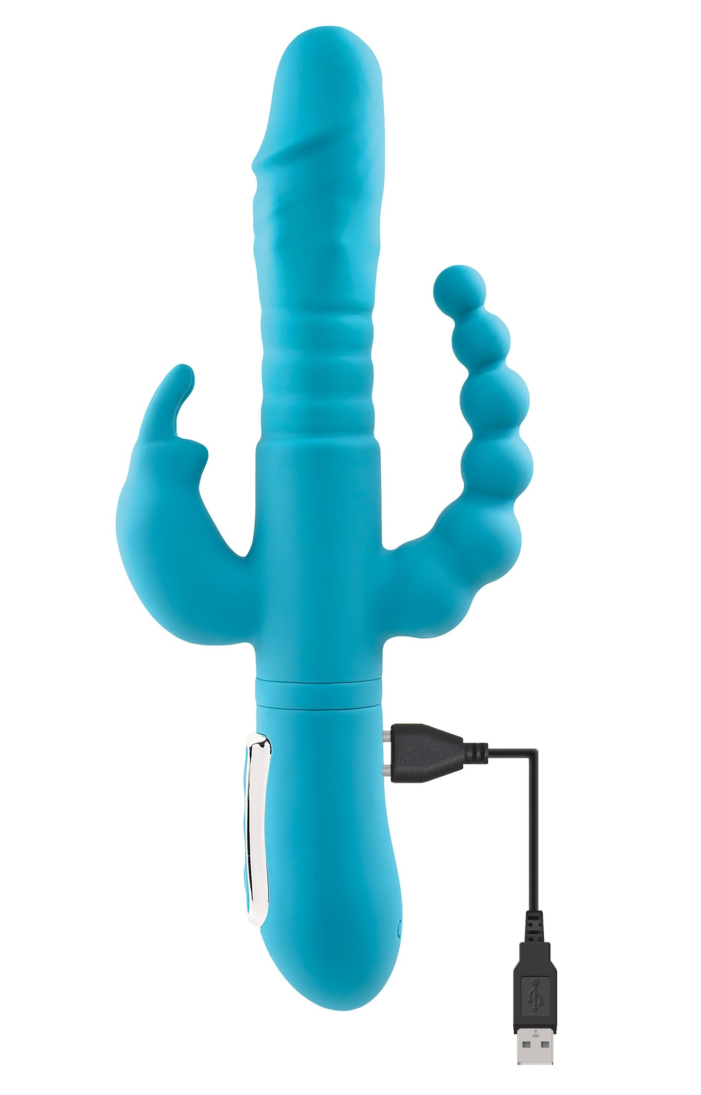 A&amp;E Eve's Thrusting Triple Joy Rabbit Teal