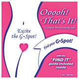 Ooooooh! That's It! G-Spot Gel