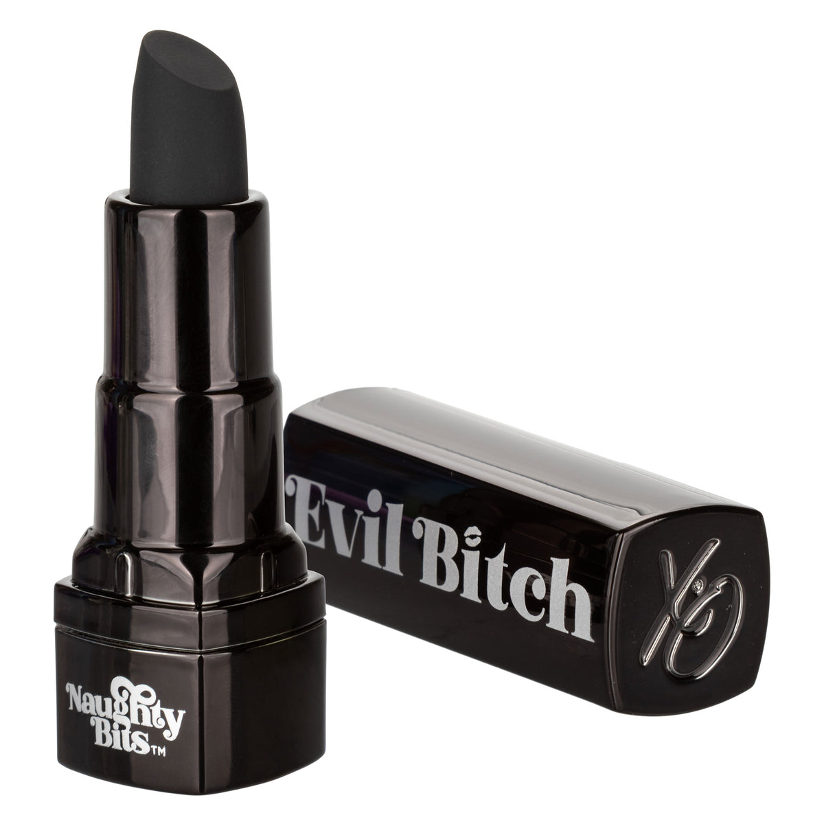Naughty Bits Evil Bitch Lipstick Vibrator - Black - SP BOUTIQUE