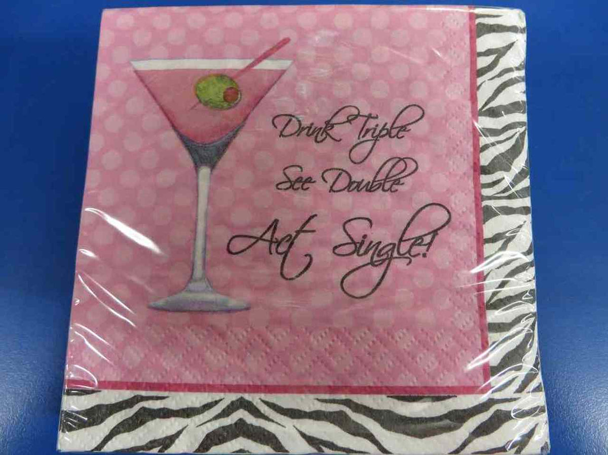 Sassy &amp; Sweet Act Single Bachelorette Party Beverage Napkins - SP BOUTIQUE