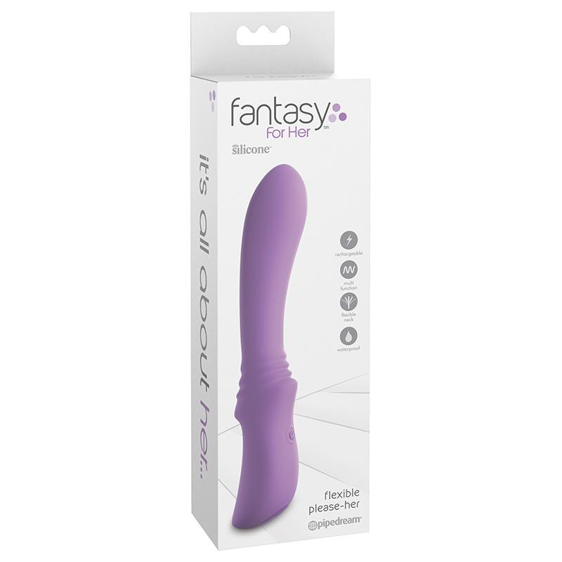 Vibrateur flexible violet pour elle, Fantasy For Her