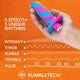 Avant Vibrotize Silicone Vibrating Butt Plug Fushsia - SP BOUTIQUE
