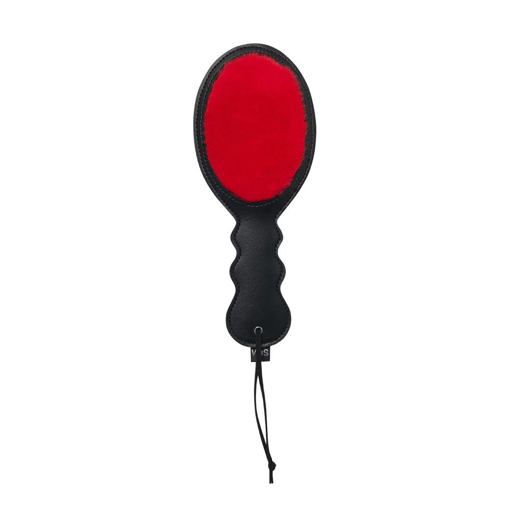 Amor Bondage Paddle - Red Faux Leather With Wrist Loop - Compact &amp; Durable 11.8" Design - SP BOUTIQUE