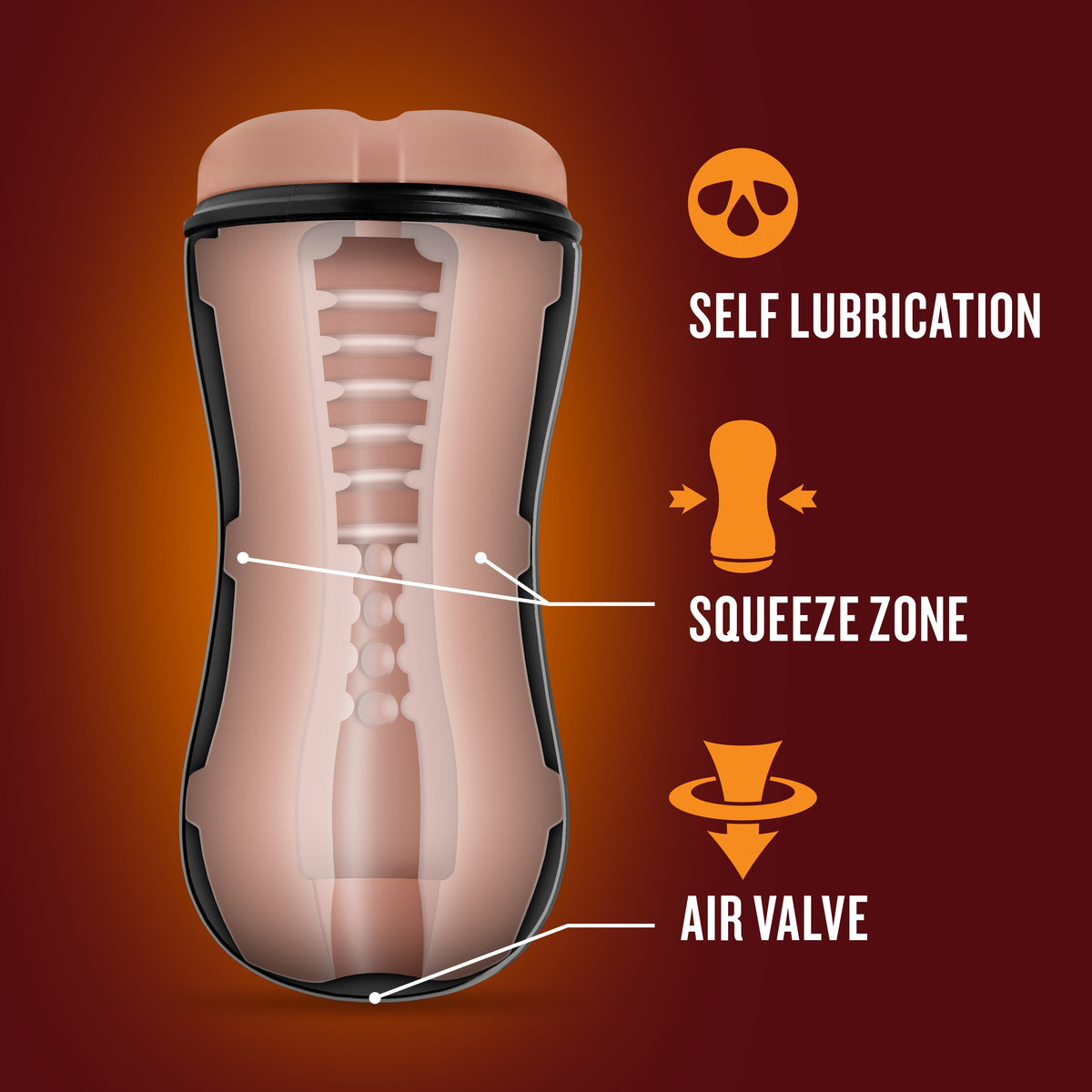 Loverboy - Cowboy - Self Lubricating Stroker - Beige - SP BOUTIQUE